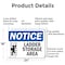 Signmission Ladder Storage Area, 24 in W x Rectangle, Aluminum OS-2PACK-NS-A-1824-L-13945 - alternate 2
